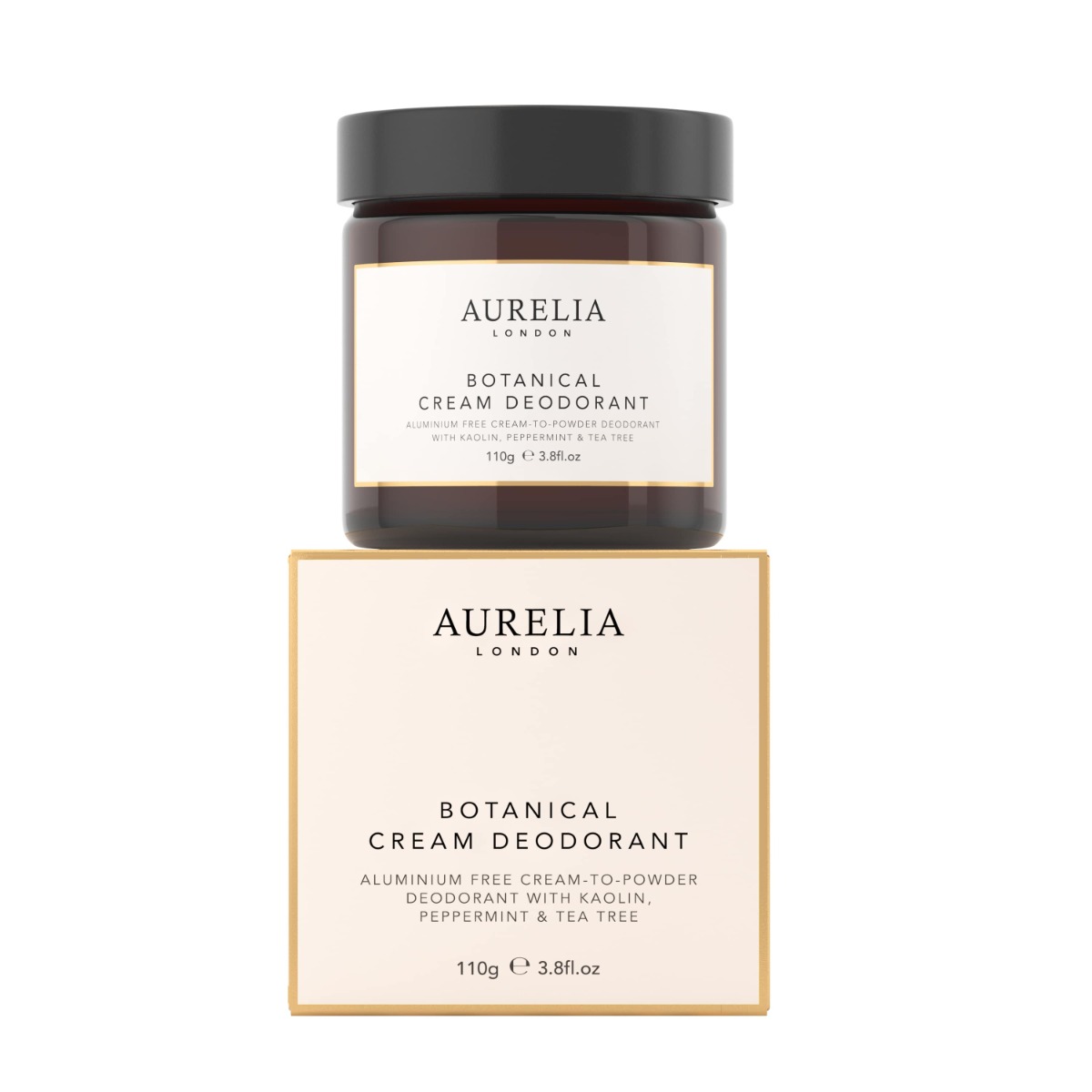 An image of Aurelia London, Botanical Cream Deodorant 110g, Vegan, paraben & aluminium free ...