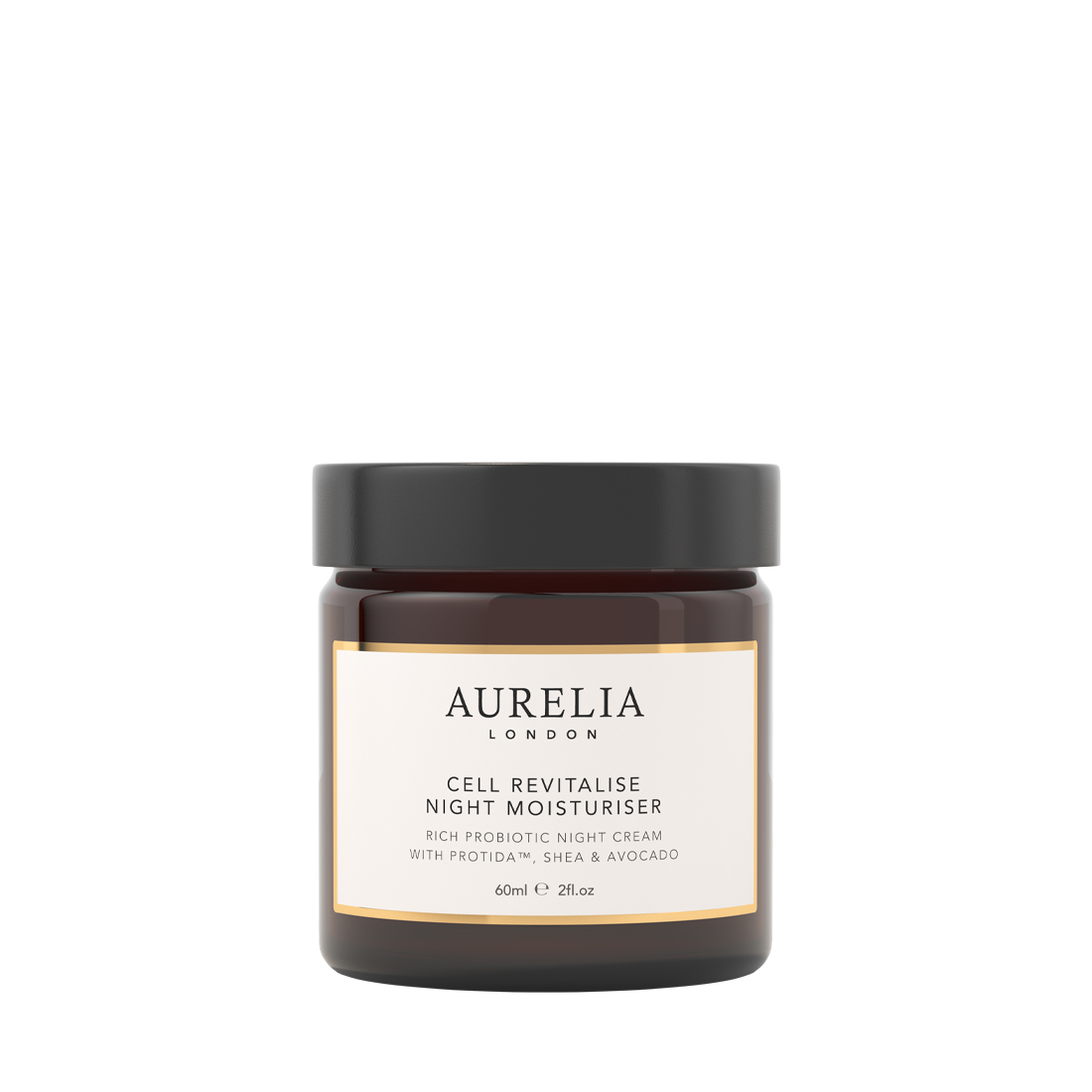 An image of Aurelia London, Cell Revitalise Night Moisturiser, 60ml, Probiotic moisturiser t...