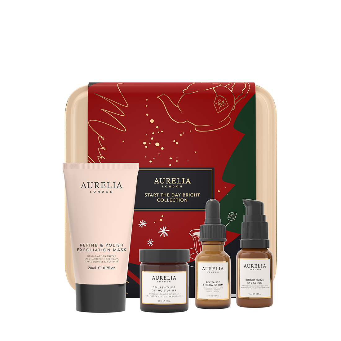 An image of Aurelia London, Start the Day Bright Collection (worth £134), Skincare Gift Set